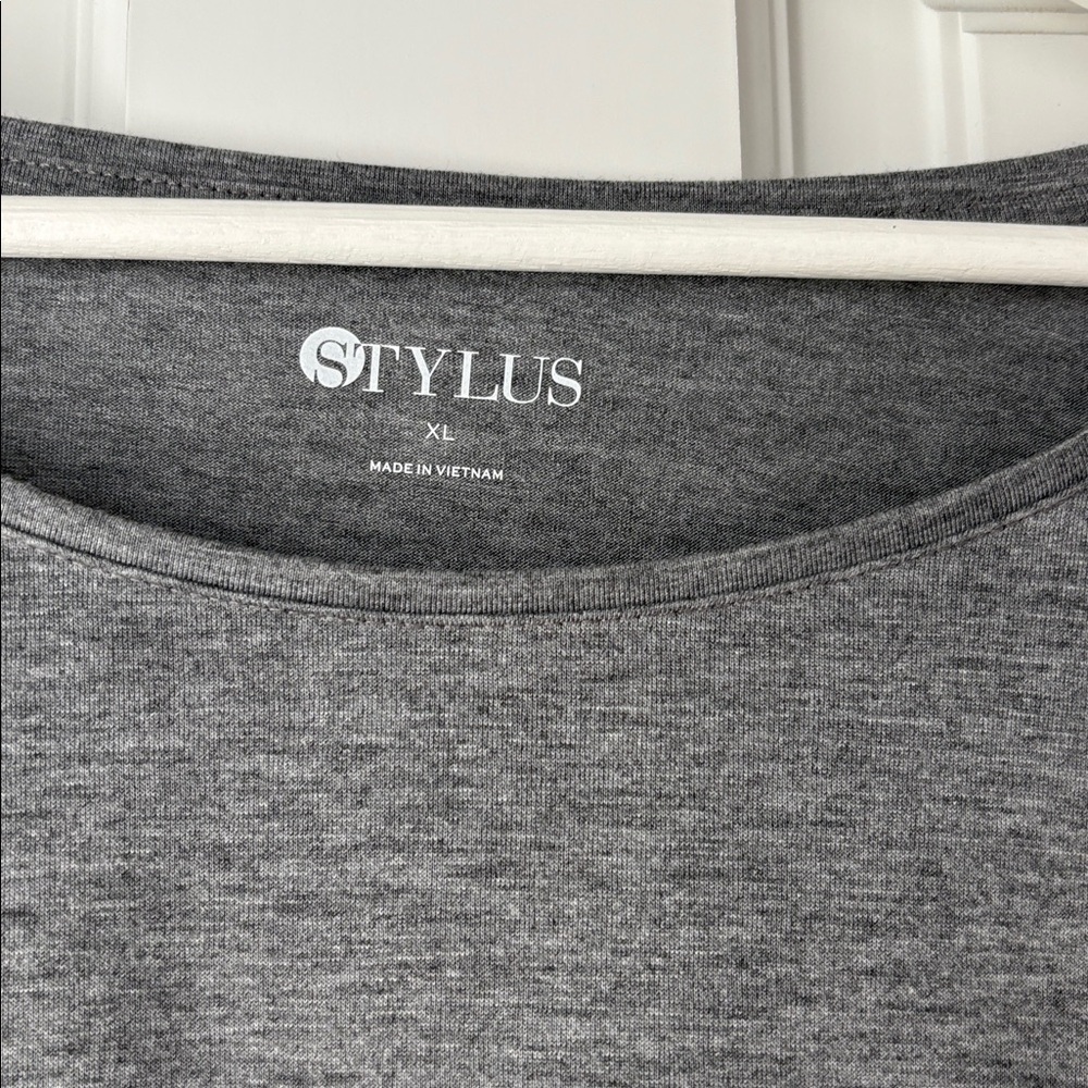 STYLUS Charcoal Long Sleeve Women's Top xl extra large - Picture 2 of 4